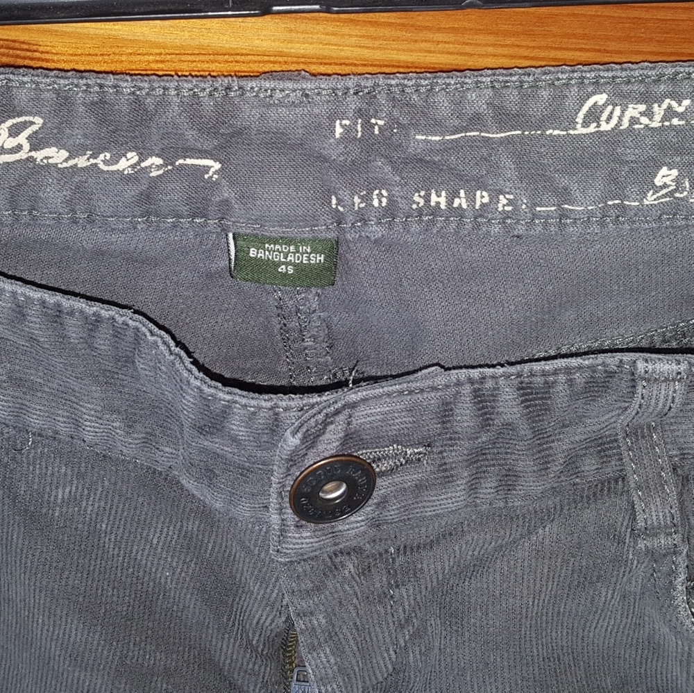 Eddie Bauer size 4 bootcut corduroy pants